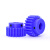 蓝色尼龙齿轮2模12齿-30齿电机凸台齿轮圆柱直齿轮塑料正齿轮 尼龙凸台 2模12齿 孔8