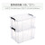 亚润 储物收纳盒子透明塑料整理箱直角小号 3L21*16.5*12.5cm