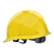 国标工地安全帽透气加厚建筑工程施工安全头帽领导圆头盔定做印字 圆盔不透气黄色【抽拉式帽衬】