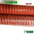 献瑜高温风管红色矽胶管300度50 80 160热风管耐高温软管耐高温钢丝管 橘红内径280mm*4米