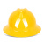 固安捷1561大沿安全帽遮阳雨工地宽边大帽檐劳保头盔黄（7-90天货期）