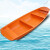 久臻 YYJ87 玻璃钢包木渔船 养殖保洁钓鱼手划船塑料硬底船  3.6x1米橘色平尾