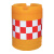 颖欢防撞桶塑料注水隔离墩道路安全防撞圆柱形警示反光滚塑防撞桶400*700mm红白