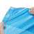 海斯迪克 商用彩色大号垃圾袋 分类袋 加厚塑料平口袋(50个) 60*80cm蓝色 HKT-244