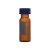 1.5ml刻度 2ml容量 透明/棕色进样瓶液相色谱玻璃样品瓶安捷伦取 透明无刻度瓶+盖垫实心盖