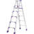 定制铝合金家用梯子加厚折叠人字梯不伸缩室内外爬梯双筋工程梯双侧梯科威顿 德标双筋加固款1.7米(紫配件)