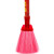 中典 SB-0318 环卫物业学校扫把笤帚 单个木柄塑料丝扫把 红斜杆大号硬毛宽头10个装