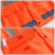 海斯迪克 分体式雨衣雨裤 300D套装加厚牛津布防暴雨水反光雨衣HKsq-343 荧光橙 2XL 