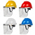 恒百思安全帽带面罩全脸防护透明PVC铝包边烧焊防飞溅防冲击打磨面屏 单独3张面屏(不含支架和安全帽)