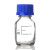 GL45蓝盖瓶玻璃丝口试剂瓶100/250/500/1000/2000mL 透明棕色螺口带刻度色谱流 50mL 透明 GL32