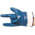 Rockwell DA1001蓝色丁腈橡胶劳保手套机械维修耐油耐磨浸胶手套装卸打包工作手套 蓝色丁腈全涂层  均码(5副装)