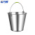 希万辉 圆形白铁皮桶加厚手提大号镀锌桶储水桶【15L】XWH0114