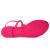 Stuart Weitzman 618女士GOLDIE珍珠水晶胶质凉鞋 Neon Pink 6 US