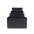 万迪诺防静电周转箱 黑色塑料收纳箱ESD电子元件盒物料箱框 400*300*230mm