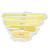 冰禹 BY-6361 黄白色平板拖把 尘推排拖大号平拖 90cm单个替换布（不含铁架）
