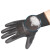 Rockwell PU涂层尼龙针织无尘净化精细电子作业装卸手套劳保胶手套透气工业工作手套 黑色PU1003 L