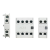 电接触器辅助触点2a2b触头 AU-4 AU-2 侧边AU-1 UA-4 UA-1(MC侧边) 四常开(4NO)