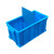 配件收纳工具箱箱分格零件盒长方形塑料加厚收纳盒隔板养龟 专用无格箱+盖子+蓝色 收纳盒