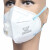 VIAN口罩KN95防尘口罩防雾霾防工业粉尘打磨灰粉透气kn95口罩PM2.5 9501V耳戴款（5只）带呼吸阀