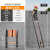 锐尔朗加厚铝合金多功能伸缩梯子便携人字梯升降工程楼梯折叠 防晃+免安装-直梯3.9米