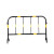 工耐德 铁马护栏商场排队围栏交通安全道路围挡 1米高*1.5米长带板黑黄色1.5公斤 单位：个