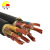 丰旭 国标铜芯橡胶软电缆 YC4芯橡套电线 YC3*6+1*4 黑色 10米