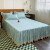 南极人 欧式蕾丝刺绣床裙双人床罩子纯色床单床套素色床笠床单保护套2 蓝绿-施华洛 150*200cm单件床裙