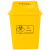 纽仕达 40L摇盖医疗垃圾桶黄色环保医疗桶医院诊所多场景适用大垃圾桶（图案可定制）