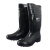 朗莱斯特耐酸碱防化水鞋 劳保胶鞋高筒雨靴LL-1-05 46码 黑色 1双