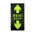 捷诺立(JNL) N30504夜光地贴纸安全出口指示牌提示牌楼梯通道 安全出口向前向后AA04【10片装】