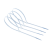 卡夫威尔扎带白色自锁式尼龙扎线理线绑线束线带耐高温活口黑色 0 2.580MM100支OT3121（耐高低温-3
