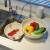 双层洗菜盆沥水篮厨房水果盘客厅淘米神器塑料洗水果蔬菜篮子 象牙白1个装