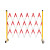 折叠式绝缘玻璃钢移动护栏伸缩围栏隔离栏杆电力施工道路安全防护 加厚红白色高1.2米*长6米