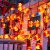 燧木太阳能春节灯串小红灯笼户外防水庭院花园过年装饰新年氛围挂树灯 1个装-6.5米30灯