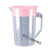 多规格加厚塑料量杯 刻度量杯 大容量塑料冷水壶 果汁壶 茶壶 2400ml粉色盖子