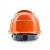 伟光安全帽YD-TQ 新国标ABS 工地工程建筑 电力施工电绝缘头盔 防砸透气抗冲击 橙色 1顶