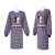 大杨8517彩棉双坐猫拉链罗口罩衣 1条 厨房餐厅工作服 清洁防污长袖围裙 紫色 定制