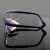 罗卡AL026护目镜防护眼镜防雾防风沙打磨飞溅防冲击工业劳保眼镜 蓝框白片【非防雾】1副