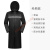 麦可辰警式防雨服 雨衣长款全身防暴雨男士女单人成人雨披加厚连体反光 经典款(单层)-黑色 XL