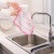 康丽雅 洗碗巾 K-2365 粉色+白色 5层加棉28*28cm