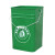 30L带盖把手提户外垃圾桶40l分类方形加厚室外果皮箱圆形油漆内桶 30L手提方桶带盖-红色 30L带盖-