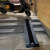 热镀锌钢板楼梯台阶斜坡板推轮椅摩托车电动车上车阶梯装车便捷可折叠无障碍坡道板 1米长款 单条 宽度25厘米