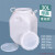 废液桶废水桶100kg/L立式塑料桶加厚白色方桶塑料实验室桶50L带盖 30L立方【常规提手款】 装水6
