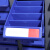 力多方 零件柜抽屉式整理柜螺丝物料工具柜分类存储柜电子元件柜物料收纳柜带门 100小抽蓝色盒