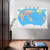 2024年 世界地图挂图（升级精装版 1.1米*0.8米 学生、办公室、书房、家庭装饰挂图 无拼缝）