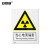 安赛瑞 工厂安全标识牌（当心电离辐射）警示标识 3M不干胶 250×315mm 30717