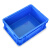 加厚零件盒周转箱物料盒收纳盒配件筐塑料盒长方形五金工具盒 外径600*400*170 蓝色