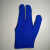 【】台球手套 球房台球公用手套台球三指手套可定制logo 普通款蓝色
