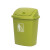 冰禹 BYrl-95 塑料工业垃圾桶 摇盖式卫生间办公室翻盖垃圾桶 简约带盖纸篓 金色40L带盖