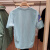 鳄鱼法国男装夏季新款休闲印花圆领短袖T恤衫潮 BVG/蓝色 S